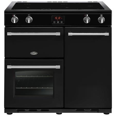 90cm Farmhouse Induction Range Cooker | Black | FH90EIBLK