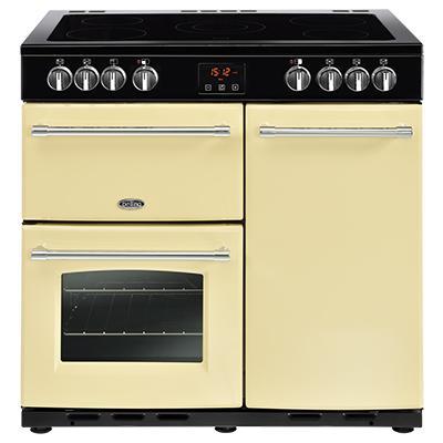 90cm Farmhouse Electric Range Cooker | Cream | FH90ECR