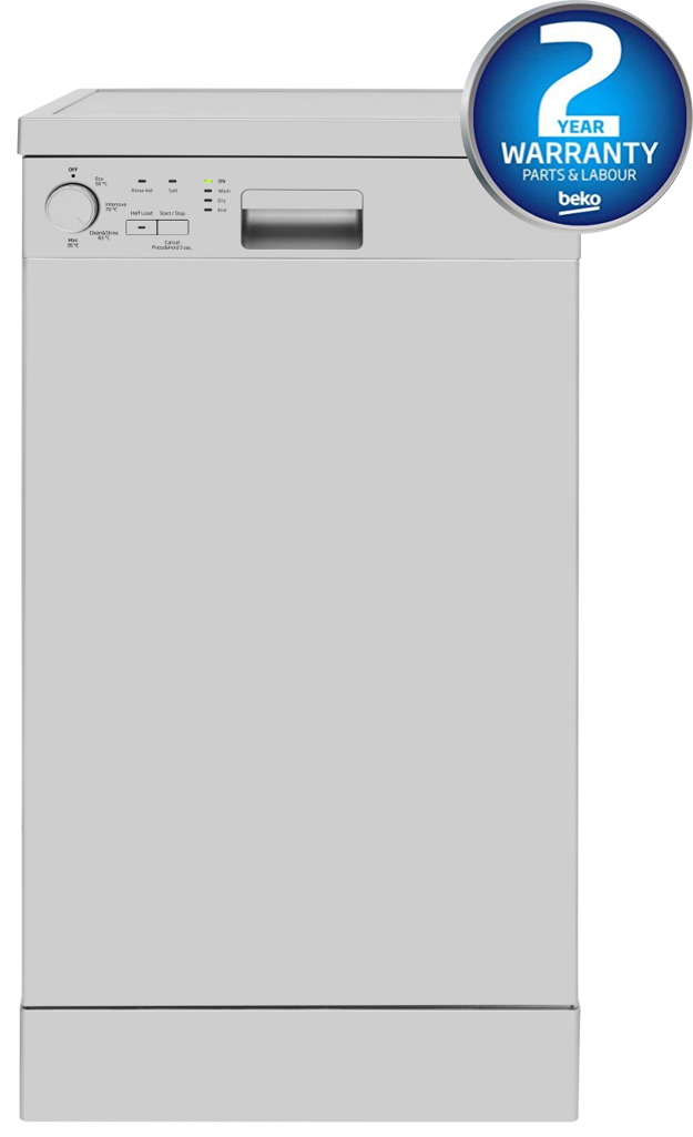 Slimline 45cm 10 Place Dishwasher, A+ Rated | White | DVS04020W | More Colour Options
