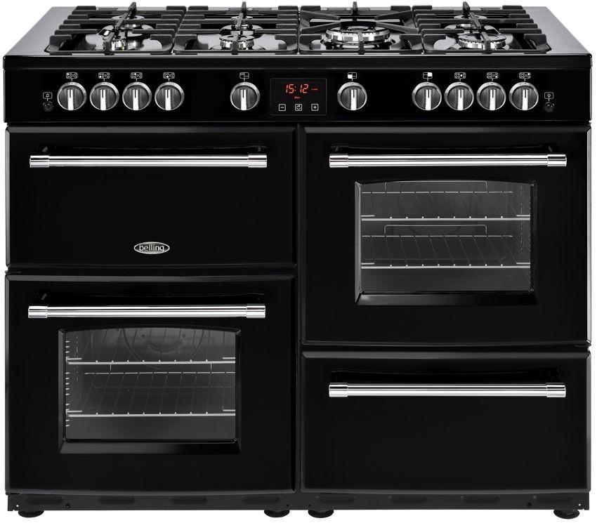 110cm Dual Fuel 'Farmhouse Range' | Black | FH110DFTBK