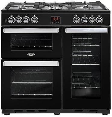 90cm Dual Fuel 'Cookcentre Range' | Black | 90DFTBLK