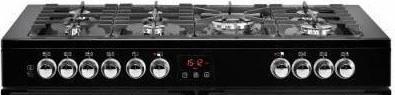 110cm 'Cookcenter' Dual Fuel Range Cooker | Black | 110DFTBLK
