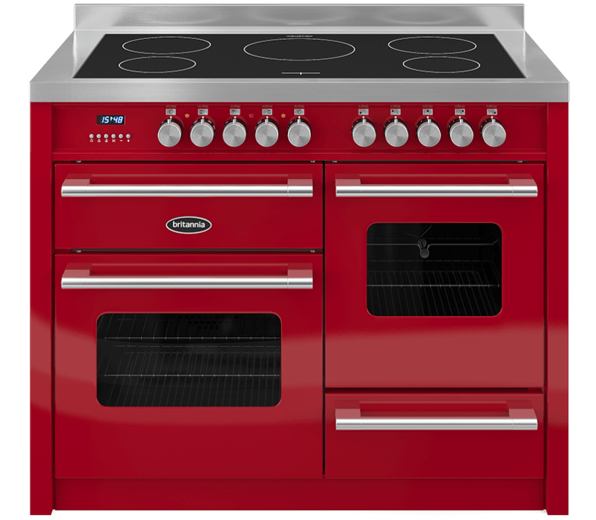 110cm Range Cooker, DELPHI, 5 Zones | Red | RC-11XGI-DE-RED