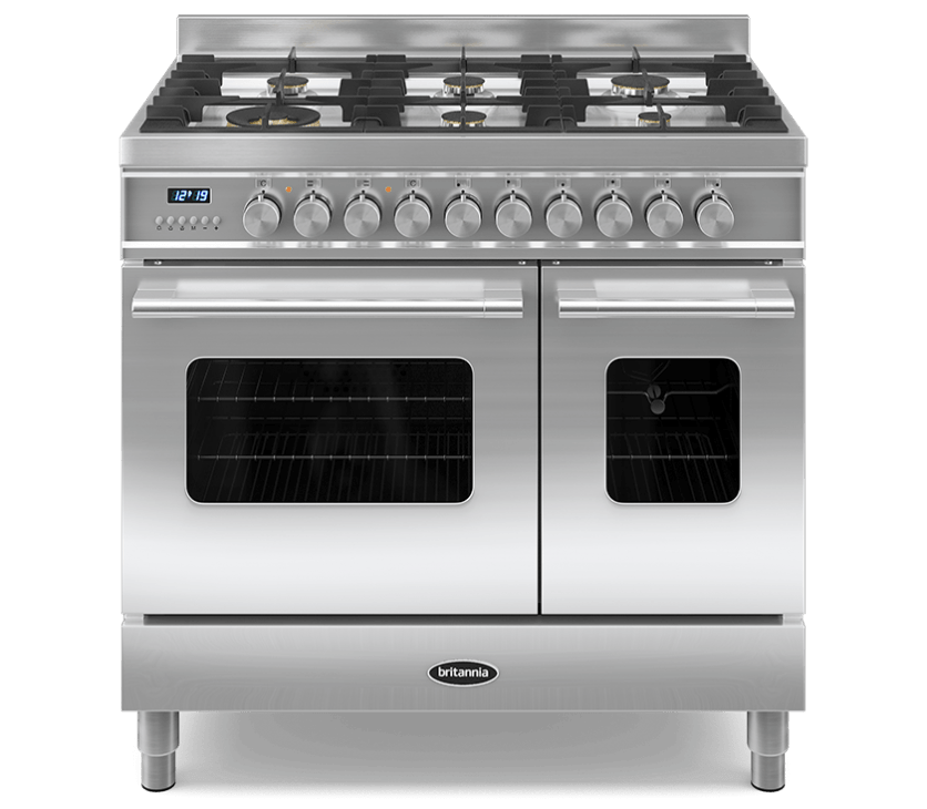 90cm Range Cooker, TWIN DELPHI, 6 Burners | Stainless Steel | RC-9TG-DE-SS