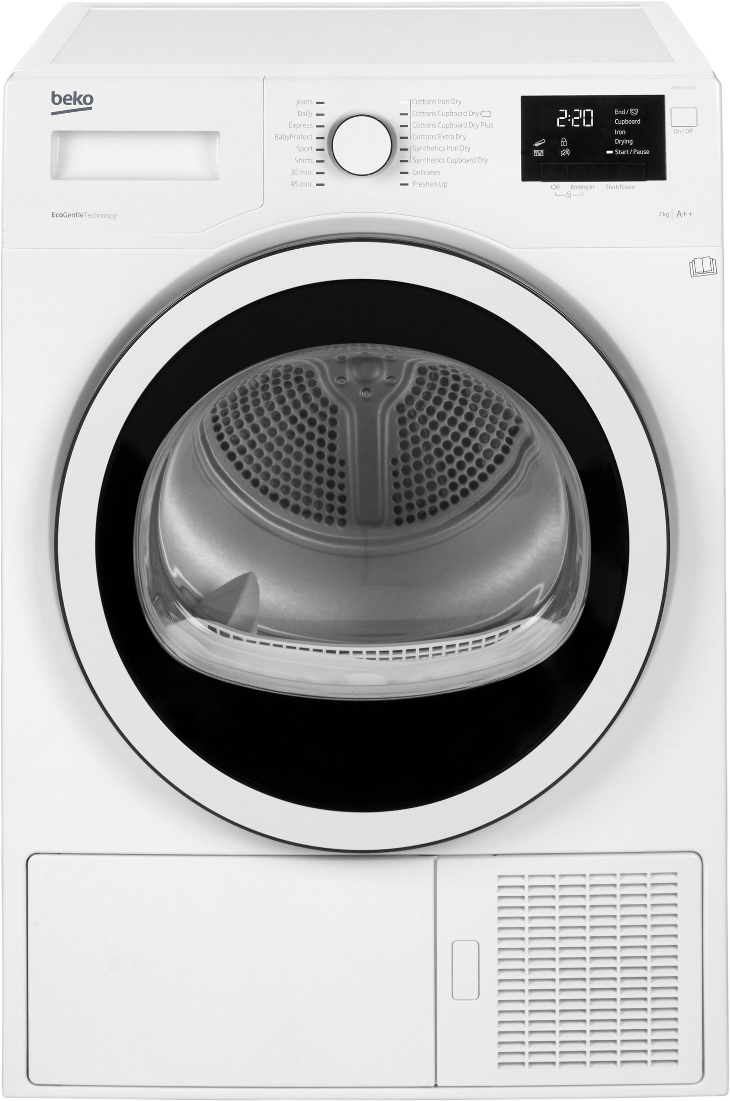 7KG Heat Pump Tumble Dryer in White | DHR73431