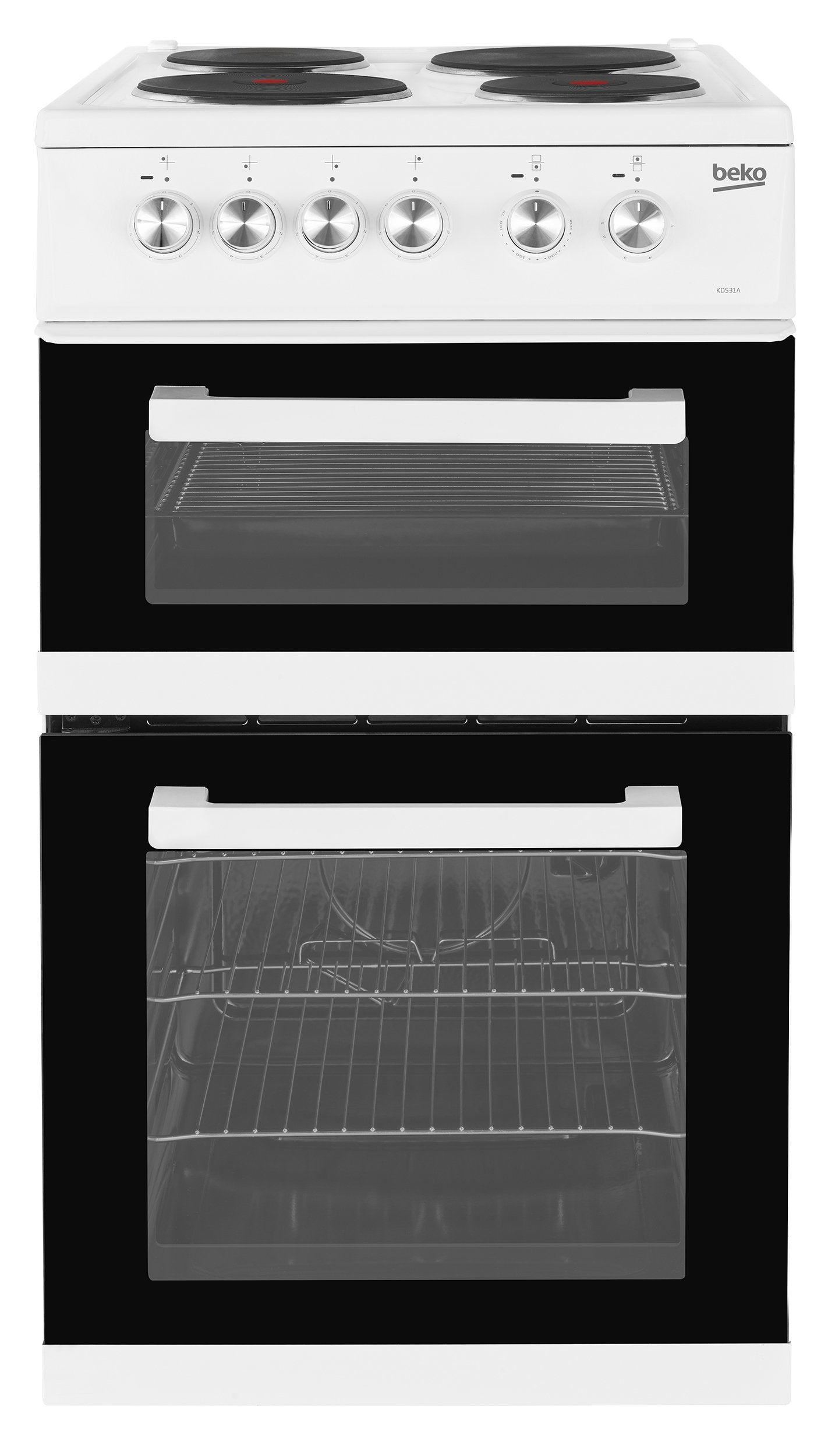 50cm Twin Cavity Electric Cooker | White | KD531AW