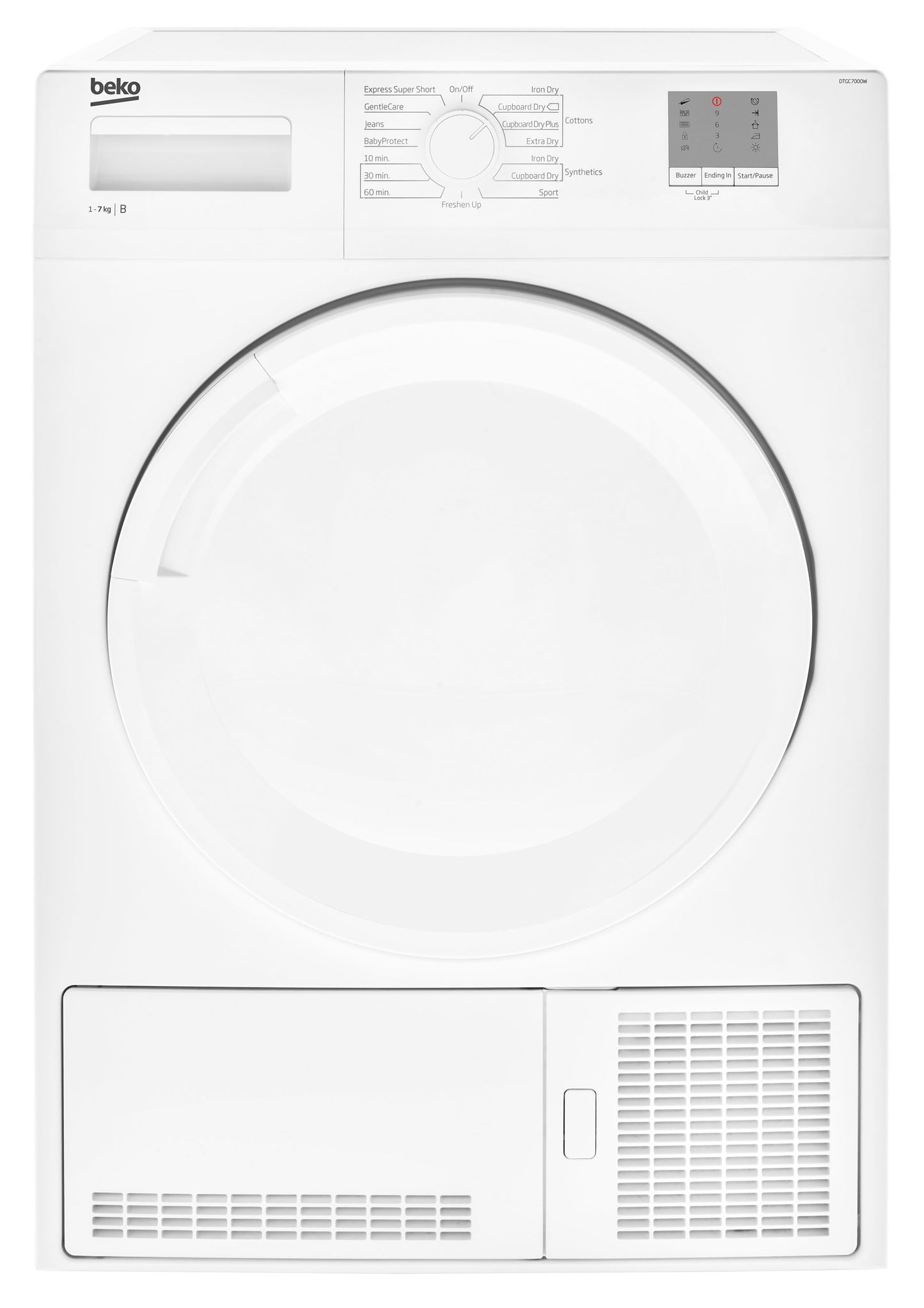 10KG Condenser Tumble Dryer in White | DTLC100051W