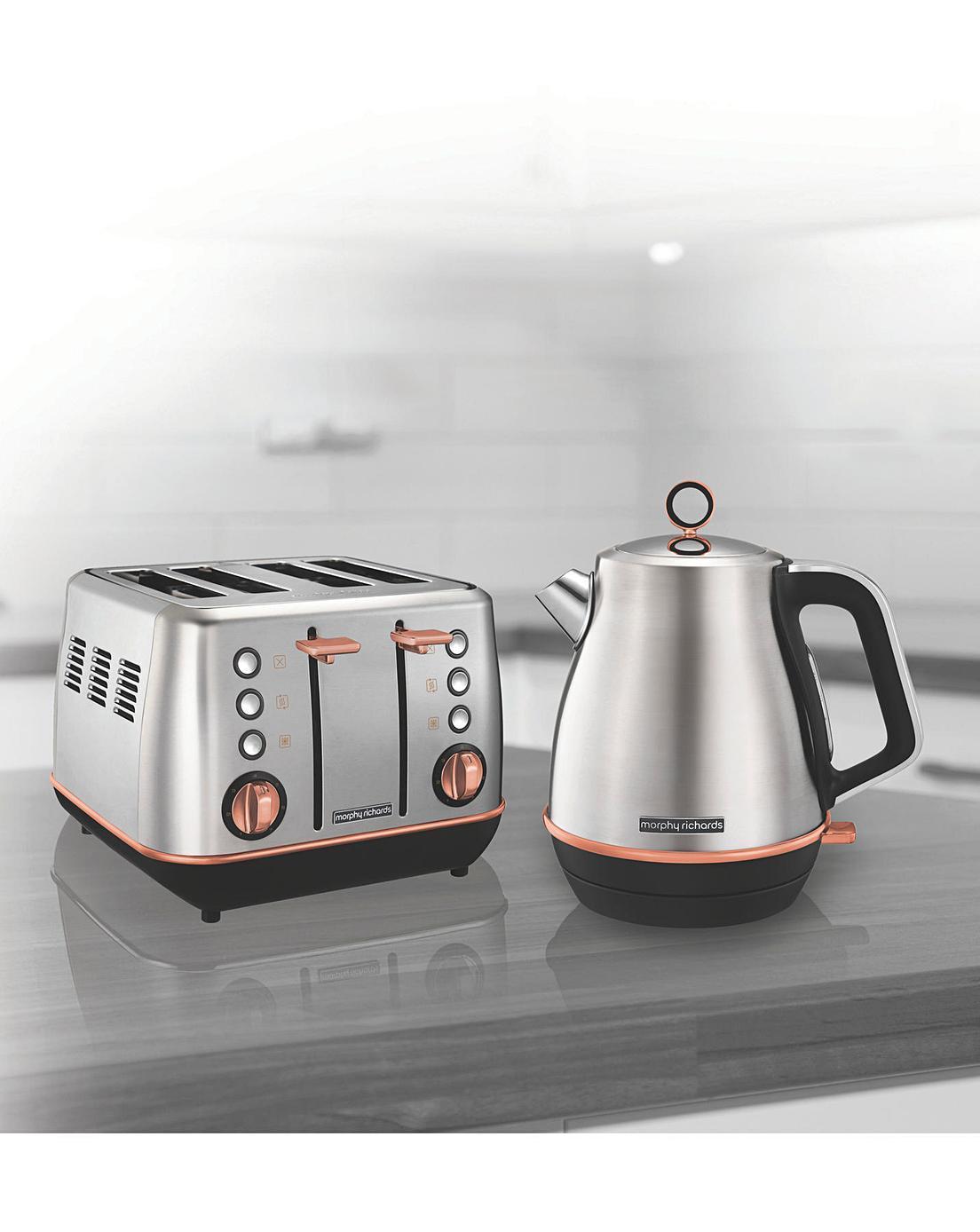 6 cups rapid boil limescale filter water level indicator concealed element 360° base 'Evoke' 1.5L Retro Kettle | More Colours Available | 104414