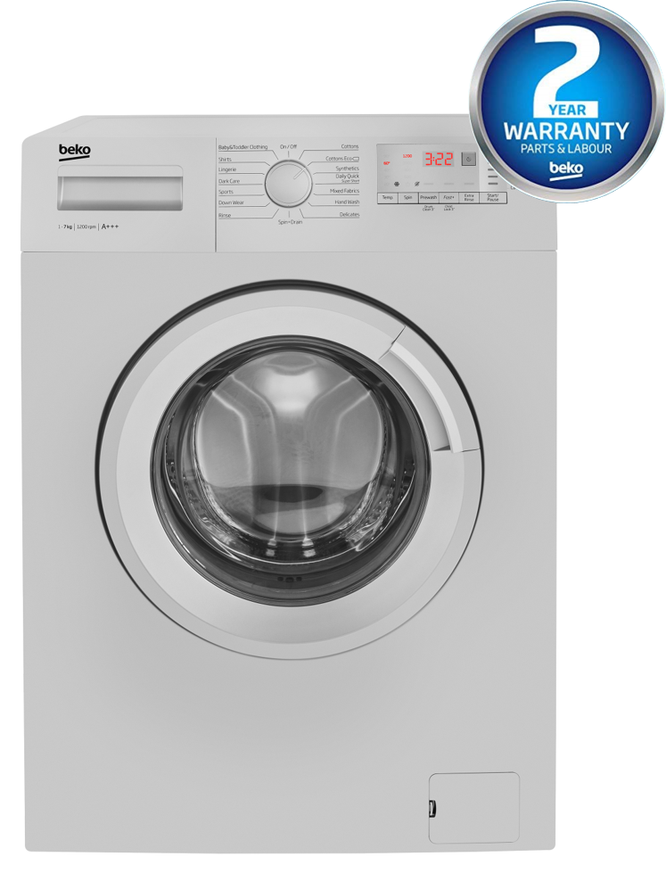 7kg, 1200rpm Washing Machine in White | WTL72051W | More Colour Options