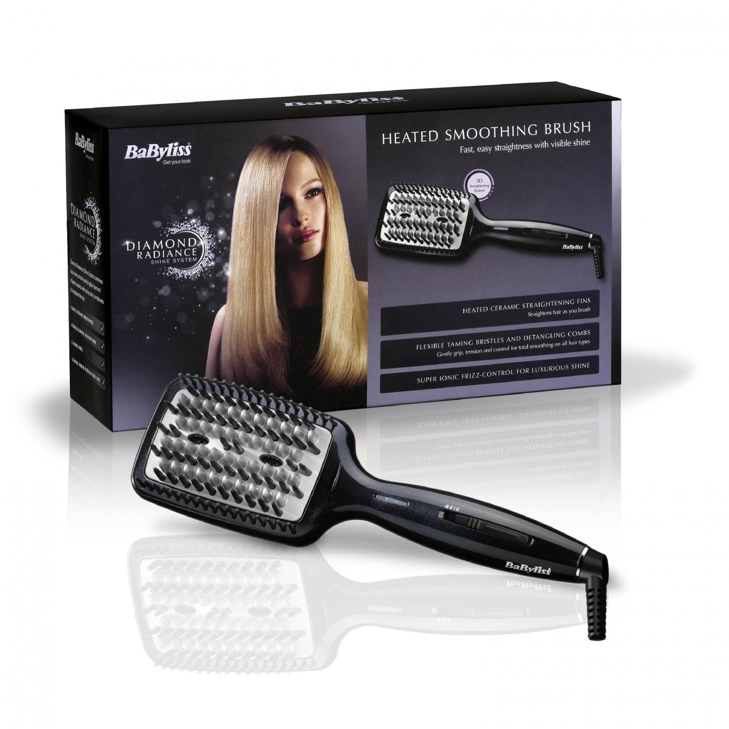 Diamond Heated Smoothing & Straightening Brush | 2440BU