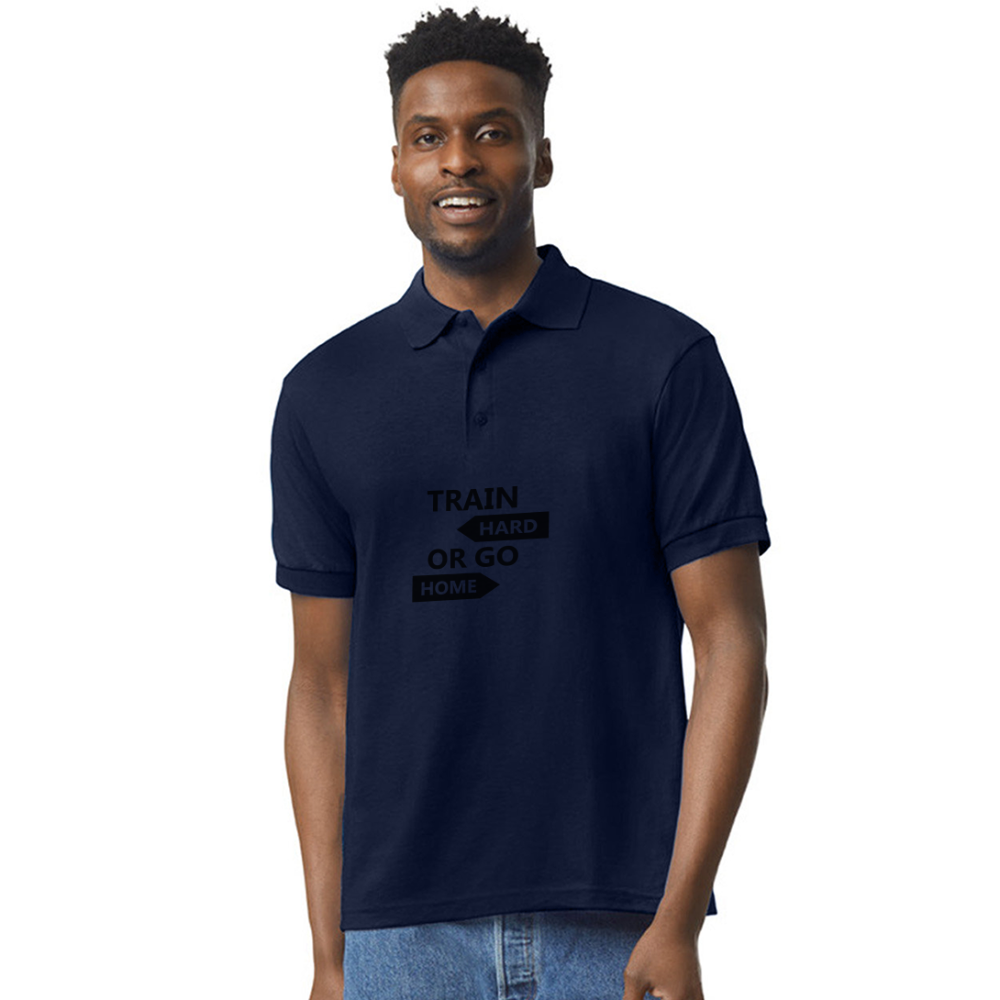 Gildan Unisex 50/50 Jersey Polo - navy