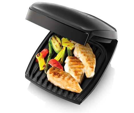 4 Portion Family Grill | Black | 18471