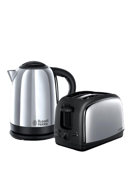 Lincoln Kettle and Toaster Twin Pack | Stainless Steel | 21830