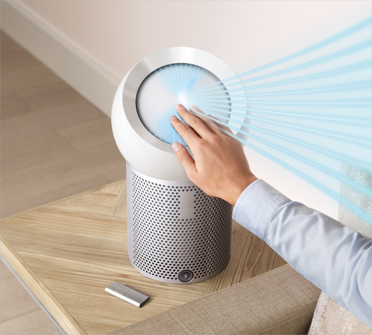 fingertips dyson core flow™ technology smooth 70˚ oscillation sleep 'Pure Cool Me' Personal Purifier Fan | 275898-01