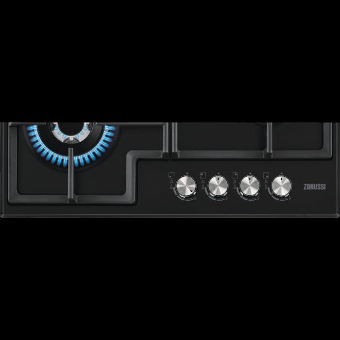 60cm 4 Burner Gas Hob | Black | ZGH66424BB