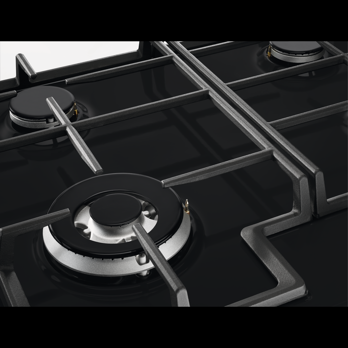 60cm 4 Burner Gas Hob | Black | ZGH66424BB