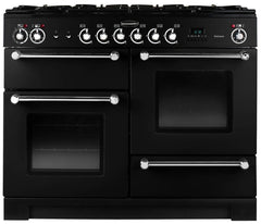 Kitchener 110cm Dual Fuel Range Cooker | Black | KCH110DFFBLC