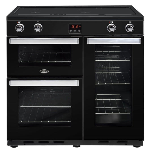 90cm Induction 'Cookcentre Range' | Black | 90EiBLK