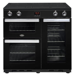 90cm Induction 'Cookcentre Range' | Black | 90EiBLK