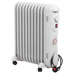 2.5 kW 11 Fin Oil Filled Radiator with 24 Hour Timer | EH1846