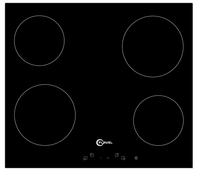 60cm Built-In Electric Ceramic Hob in Black | FLH67C