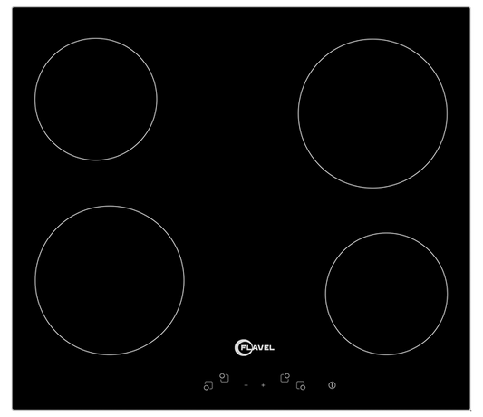 60cm Built-In Electric Ceramic Hob in Black | FLH67C