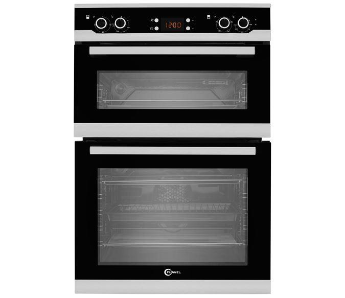 90cm Built-In Fan Double Oven in Stainless Steel | FLV92FX