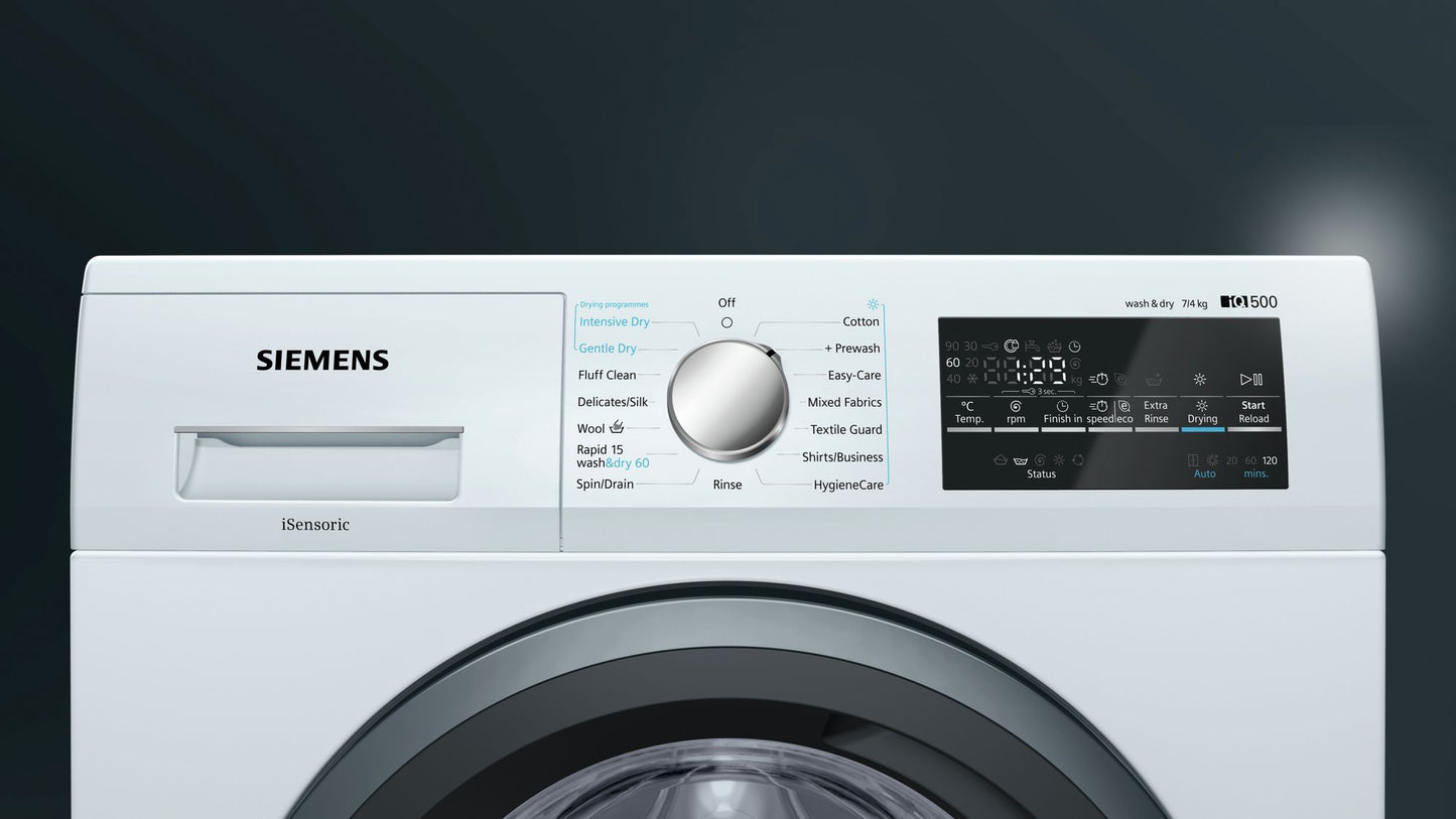 iQ500 Washer Dryer, 7/4 kg, 1500 rpm | WD15G422GB
