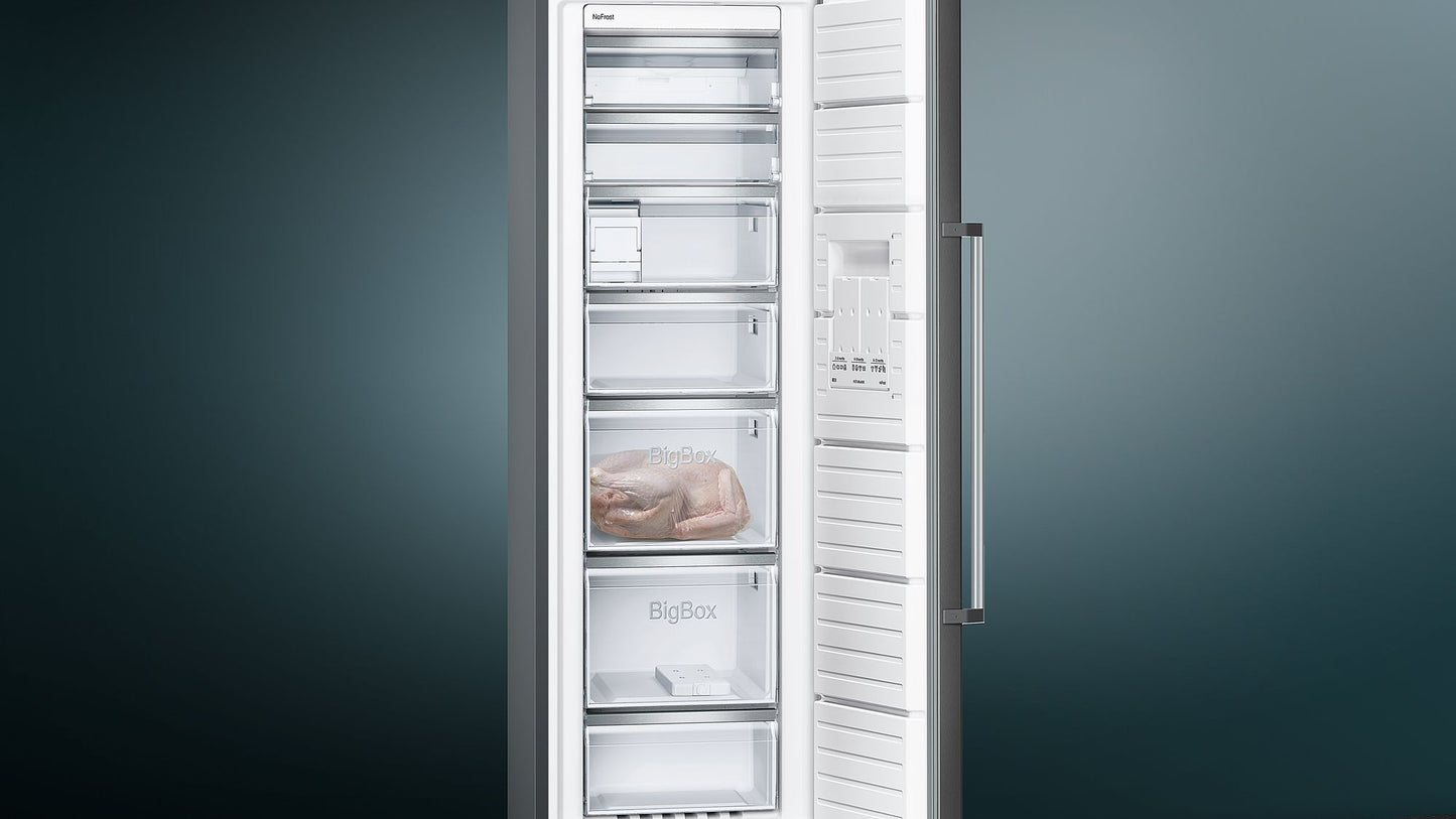 iQ500 Freezer, 186cm (H) | Black stainless steel | GS36NAX3V