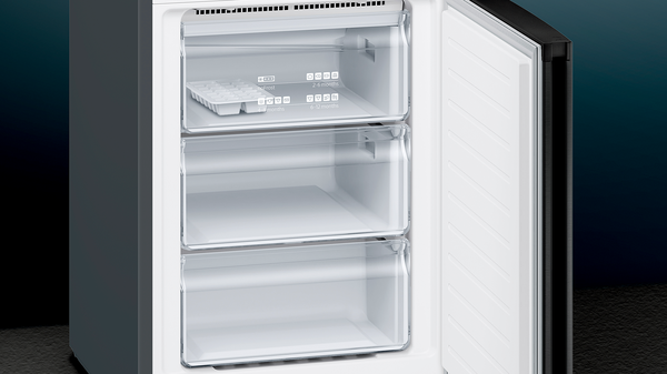 iQ300 Fridge Freezer 203cm (H) | Black stainless steel |  KG39N7XEDG