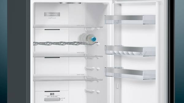 iQ300 Fridge Freezer 203cm (H) | Black stainless steel |  KG39N7XEDG