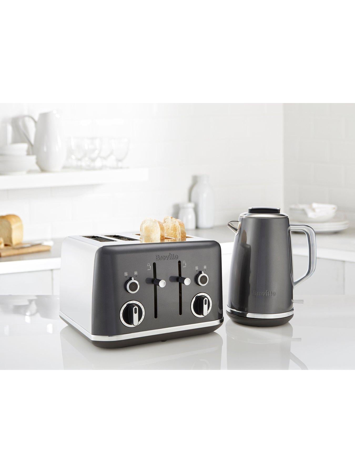 Flow 4 Slice Toaster | Storm Grey | VTT892