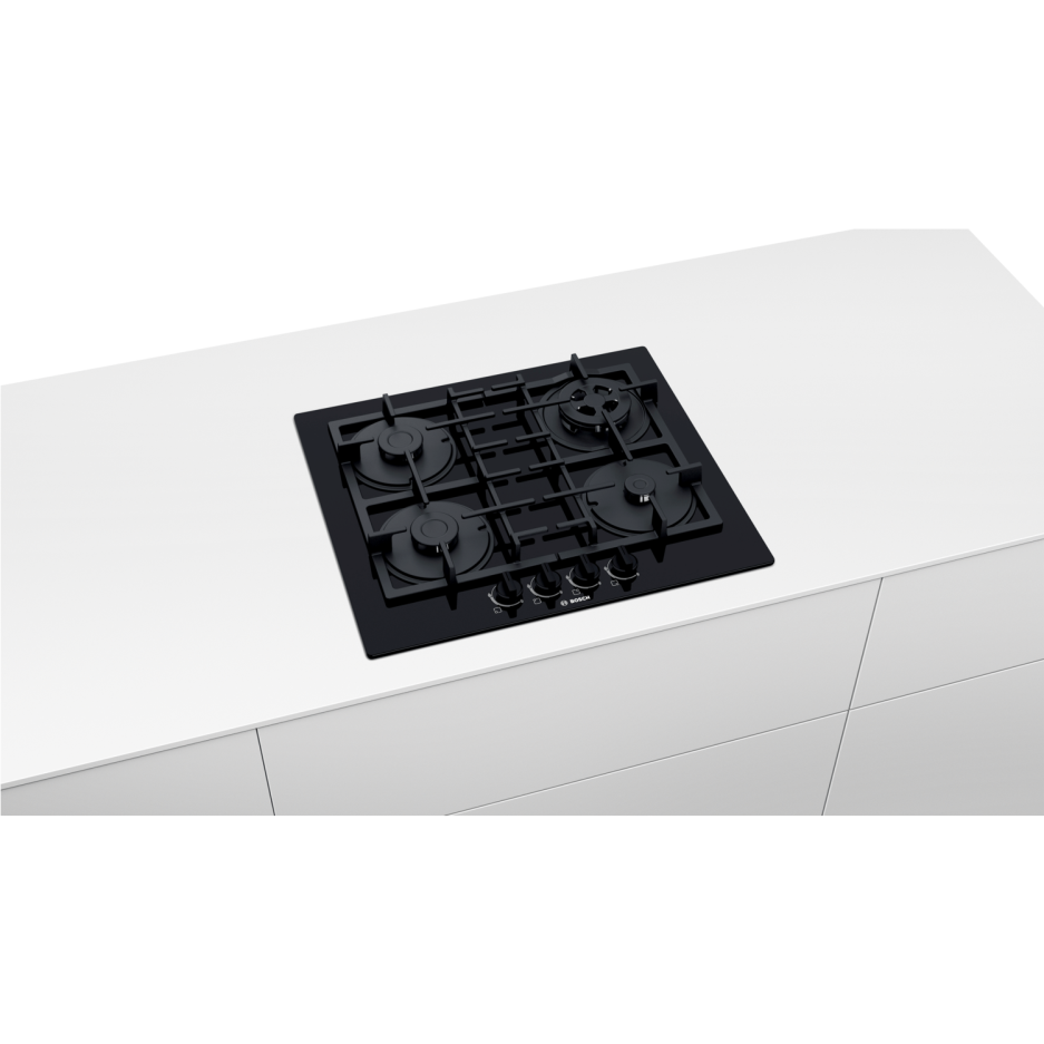 60cm Gas Hob | Black | PNP6B6B90
