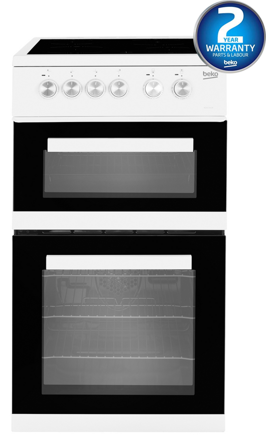 50cm Double Oven Electric Cooker | White | KDVC563AW | More Colour Options