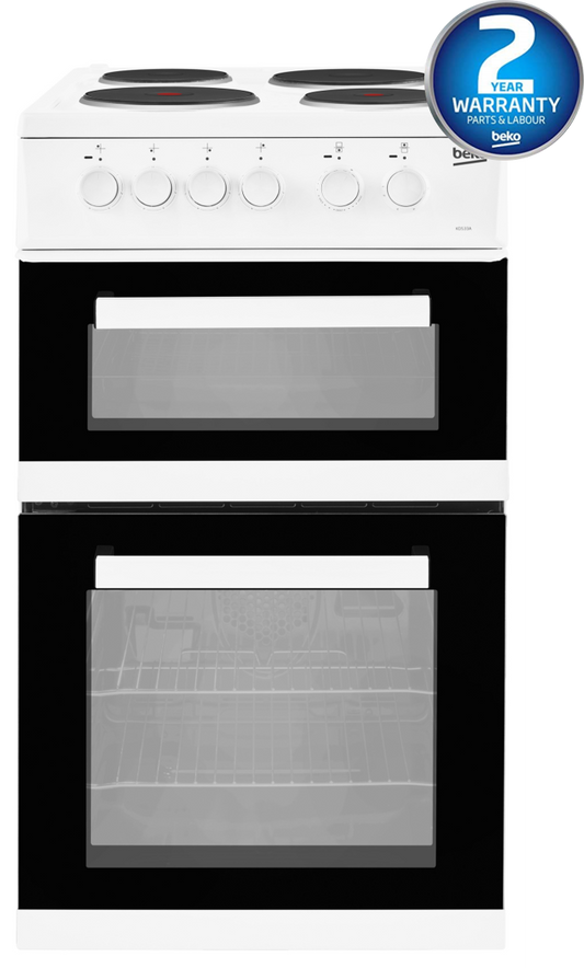 50cm Twin Cavity Electric Cooker | White | KD533AW | More Colour Options