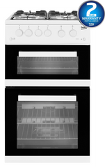 50cm Twin Cavity NAT Gas Cooker | White | KDG582W