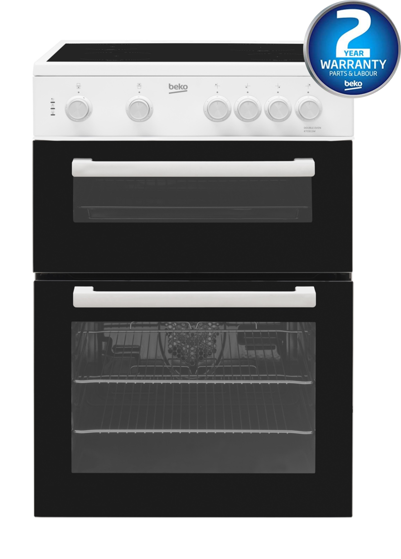 60cm Twin Cavity Electric Cooker | Black | KTC611K | More Colour Options