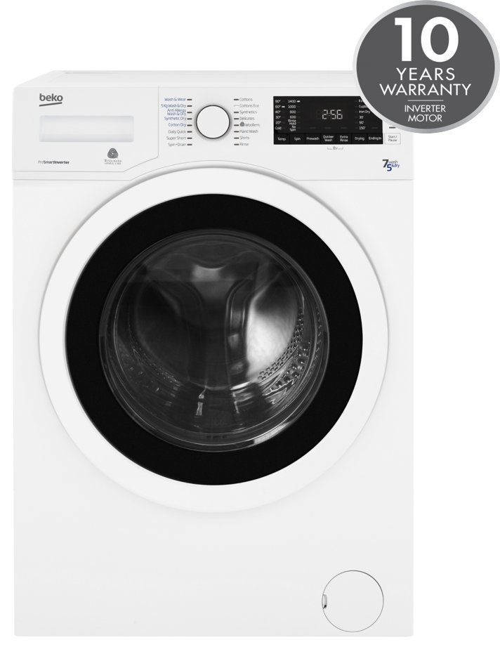 7KG / 5KG Washer Dryer in Whte | WDER7440421W | More Colour Options