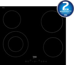 60cm Built-In Electric Ceramic Hob in Black Glass | HIC64402T