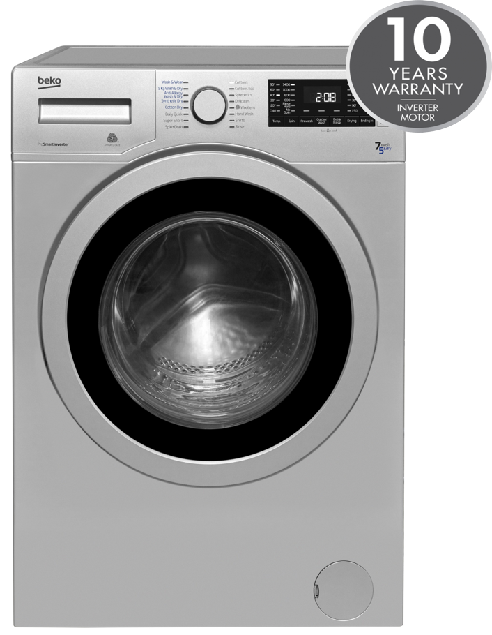 7KG / 5KG Washer Dryer in Silver | WDER7440421S | More Colour Options