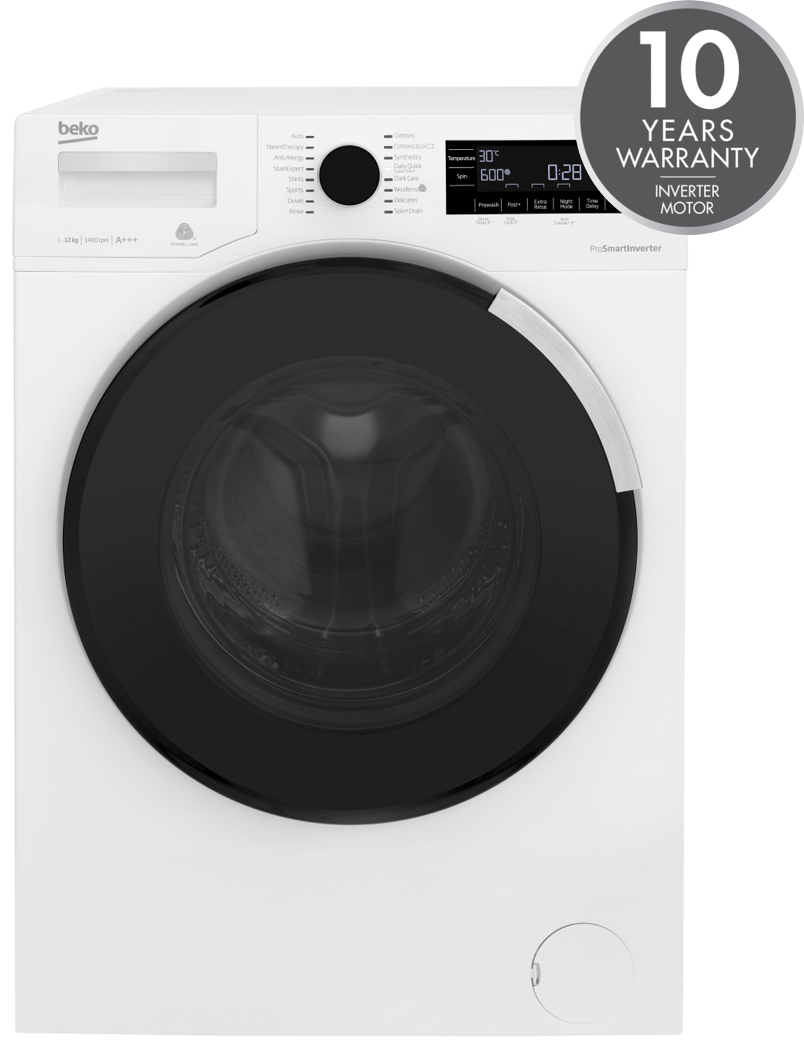 12kg, 1400rpm Washing Machine in White | WY124PT44M