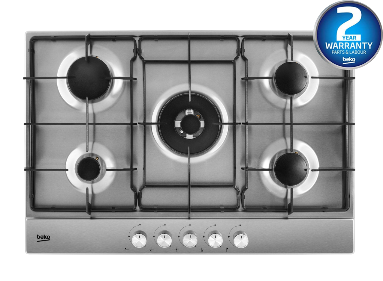 75cm Built-In Gas Hob in S/Steel | HIAW75224SX | More Sizes Available