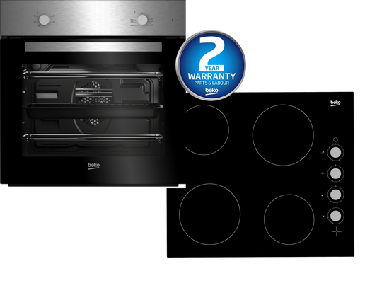 Built-in Singe Fan Oven & Ceramic Hob Pack in S/Steel | BBSF210SX