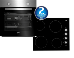 Built-in Singe Fan Oven & Ceramic Hob Pack in S/Steel | BBSF210SX