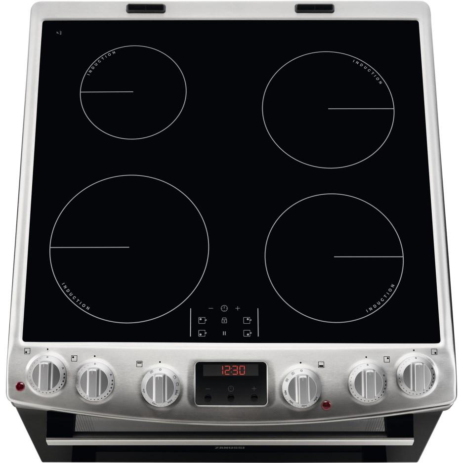 60cm Electric Cooker with Induction Hob | Stainless Steel | ZCI66250XA