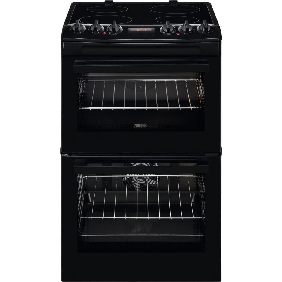 55cm Electric Double Oven Cooker | Black | ZCV46250BA