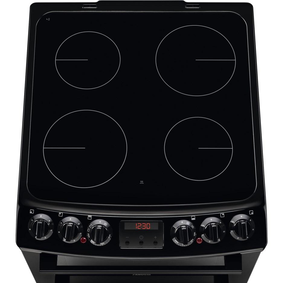 55cm Electric Double Oven Cooker | Black | ZCV46250BA