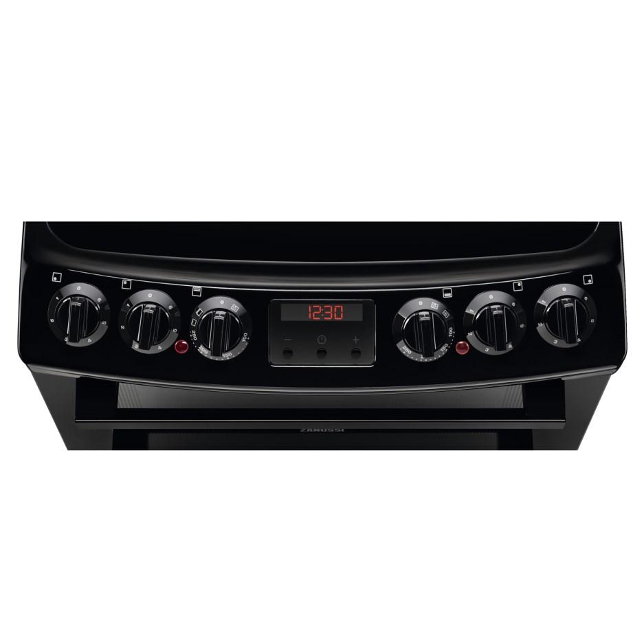 55cm Electric Double Oven Cooker | Black | ZCV46250BA