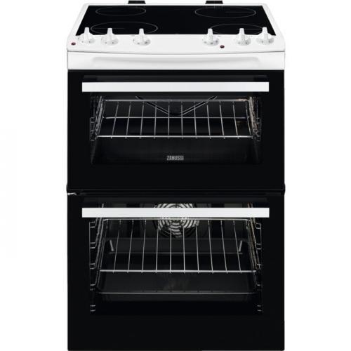 60cm Double Oven Electric Cooker | White | ZCV66050WA