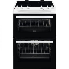 60cm Double Oven Electric Cooker | White | ZCV66050WA